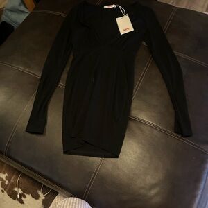 Bayse Black Long Sleeve Dress